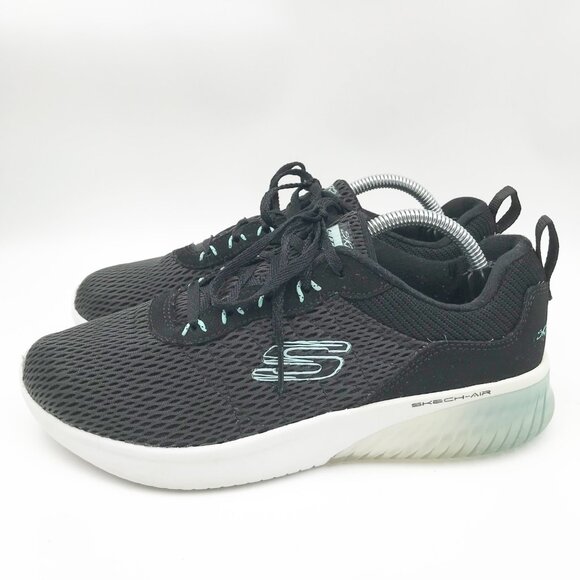 SKECHERS Skech-Air Ultra Flex Lite-Weight Black Athletic Sneakers Shoes Womens 7 - Picture 3 of 11